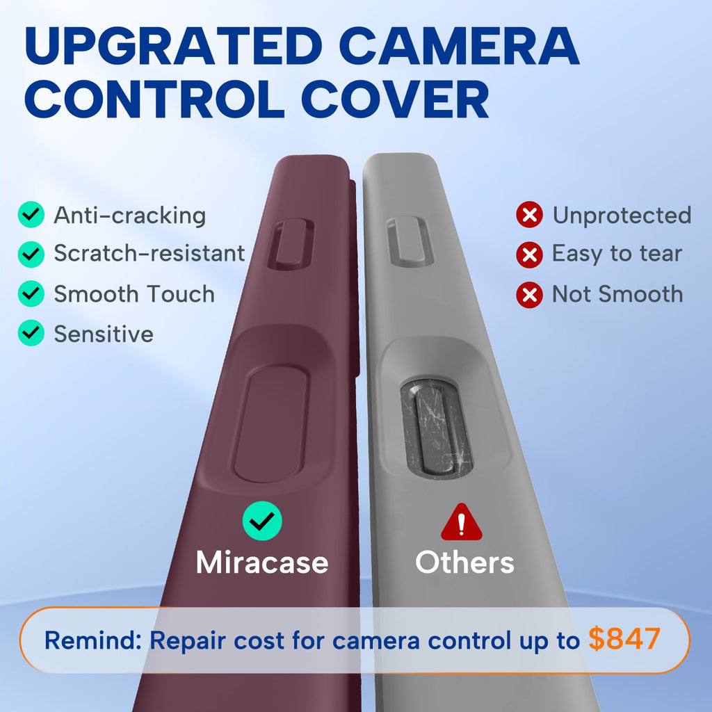 Miracase Magnetic for iPhone 18 Pro Case, Silicone, Burgundy | Compatible with MagSafe, Soft Microfiber Lining,Shockproof Drop Protection Phone Case for 18 Pro