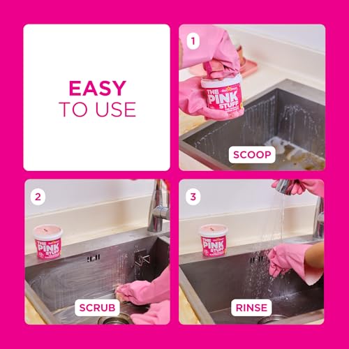 Stardrops The Pink Stuff Miracle Cleaning Paste, 17.6 Oz | Powerful Indoor & Outdoor Cleaning Tough on Stains, Grease & Grime