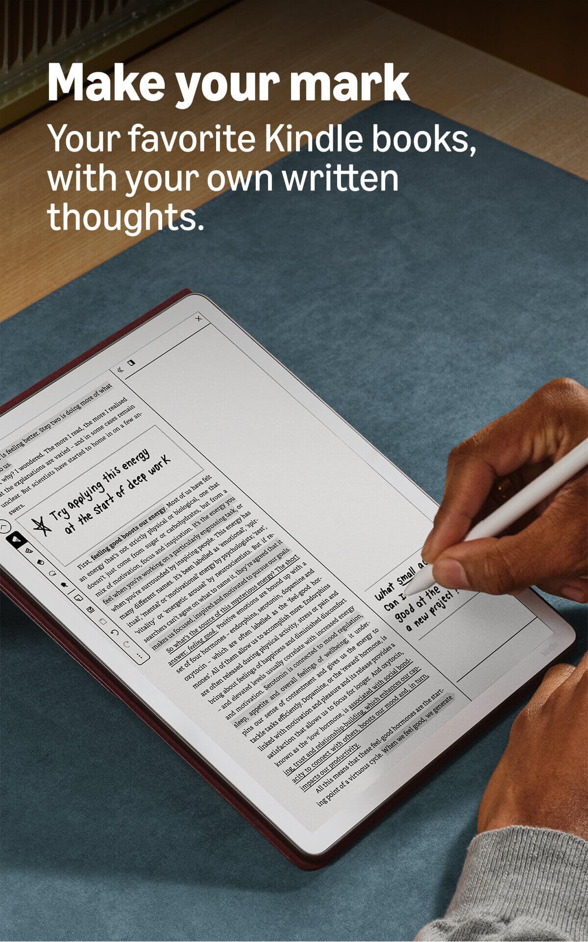 Amazon Kindle Scribe 32GB (newest model) — 11” display with front light, paper-like feel, and no distractions — Write in notebooks, docs, and books. Pen included - Graphite