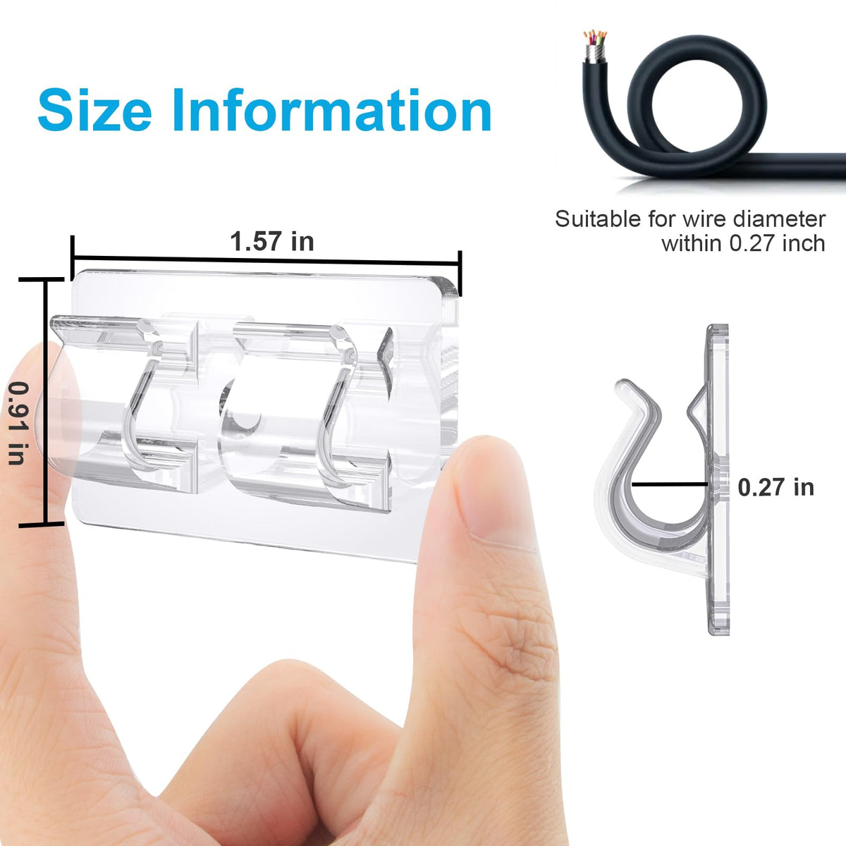 30 PCS Hooks for Outdoor String Lights, Heavy Duty Christmas Light Clips
