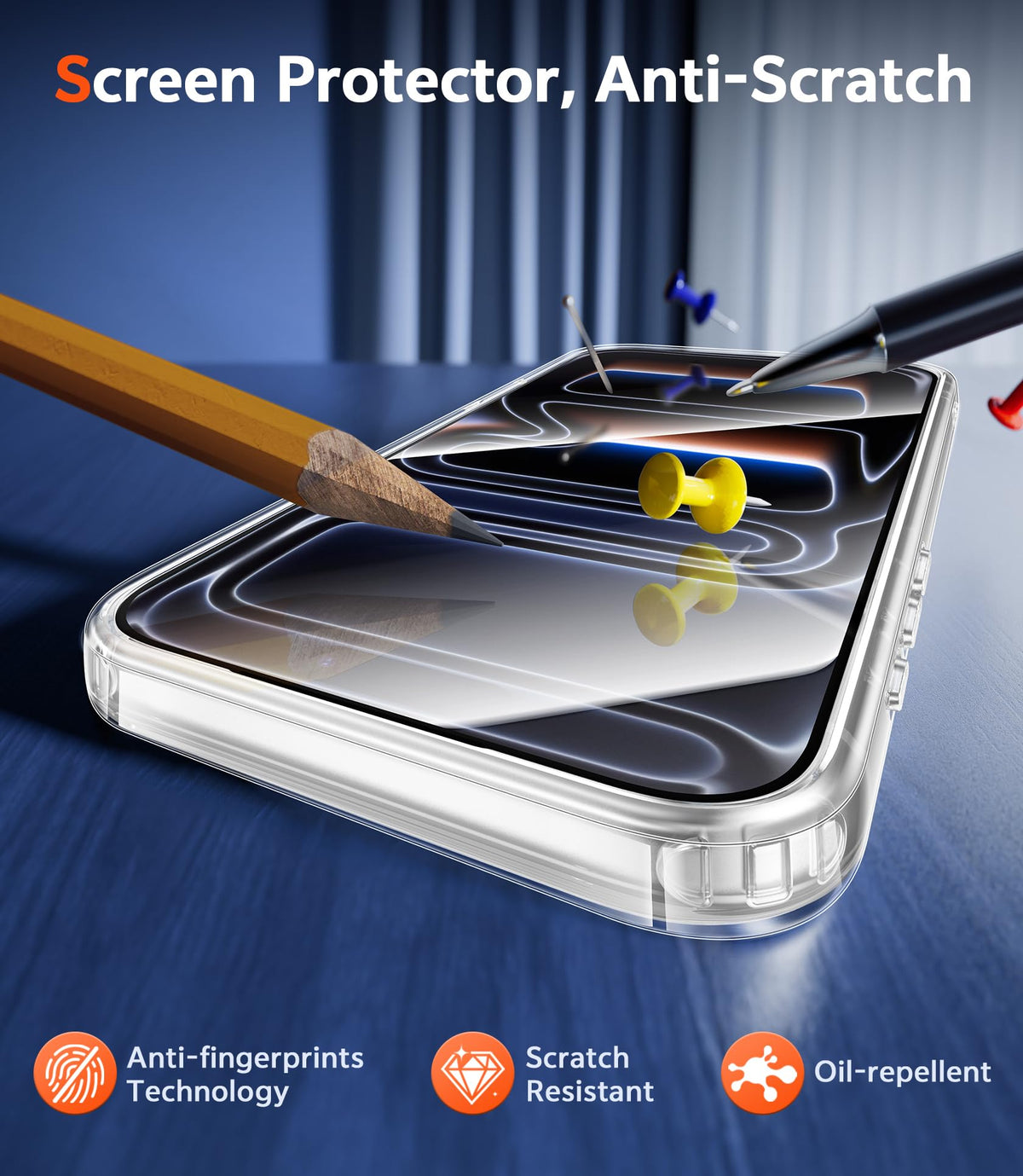 FNTCASE Magnetic for iPhone 18 Pro Max Case/17 Pro Max Case, Clear | Screen Protector, Military Grade Drop Protection, Slim Magnetic Phone Cases, Shockproof Bumper, Transparent Cell Cover