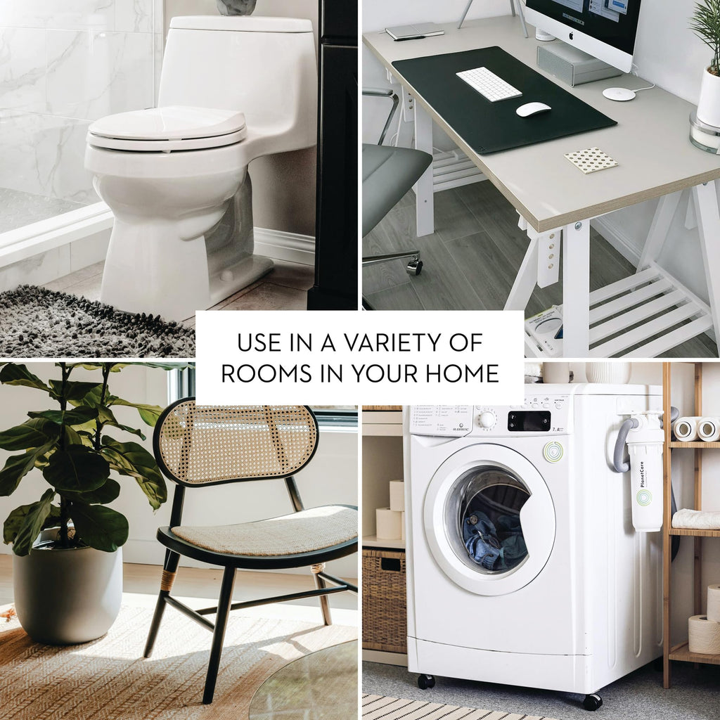 iDesign Small Slim Plastic Bathroom Trash Can, White | Bedroom, Office, Desk, Dorm