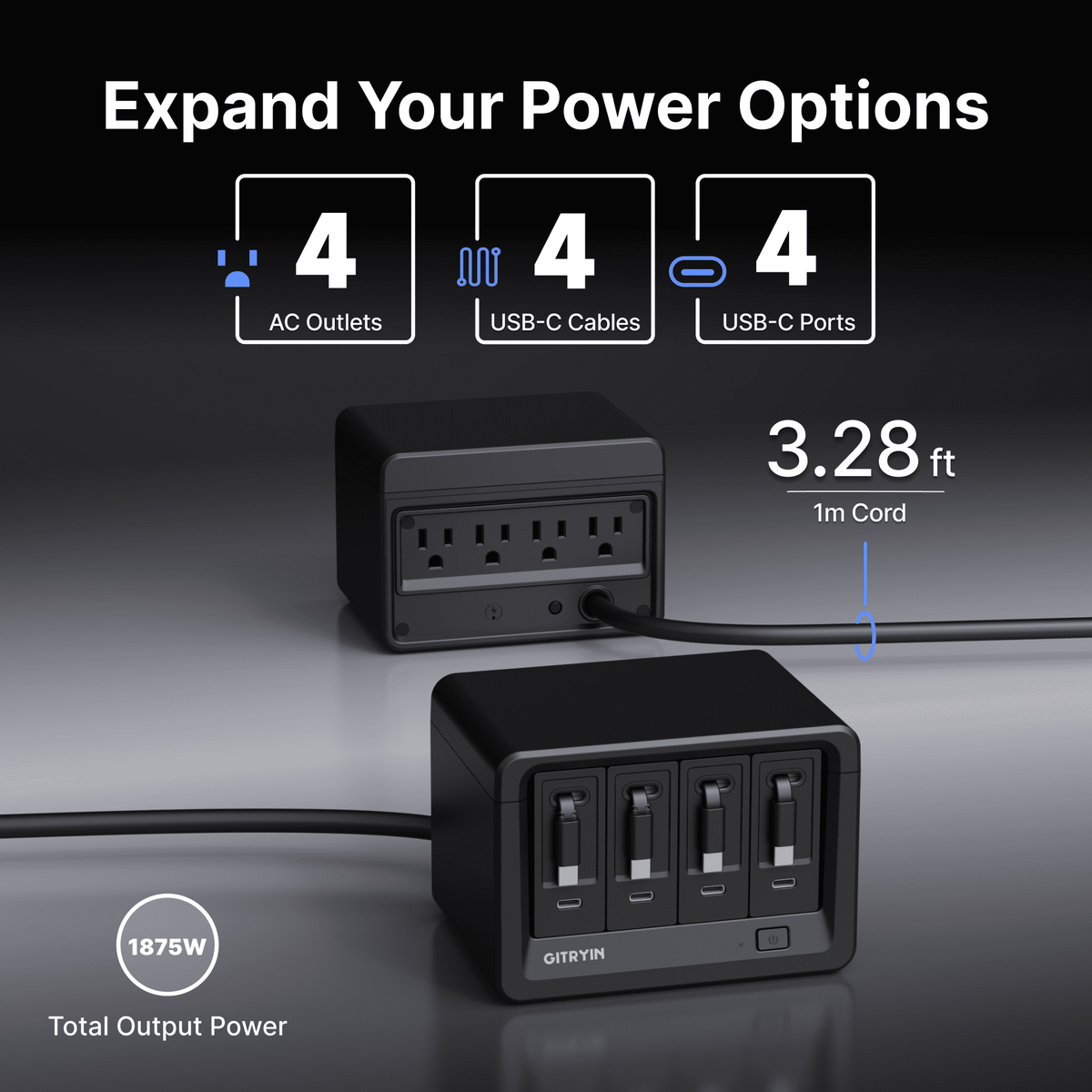 Gitryin Smart Desktop Charging Station 12-in-1 (40W Combo)