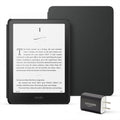 Amazon Kindle Paperwhite Bundle: Includes, Amazon Kindle Paperwhite 16GB | Plant-Based Leather Cover | Black, & Power Adapter