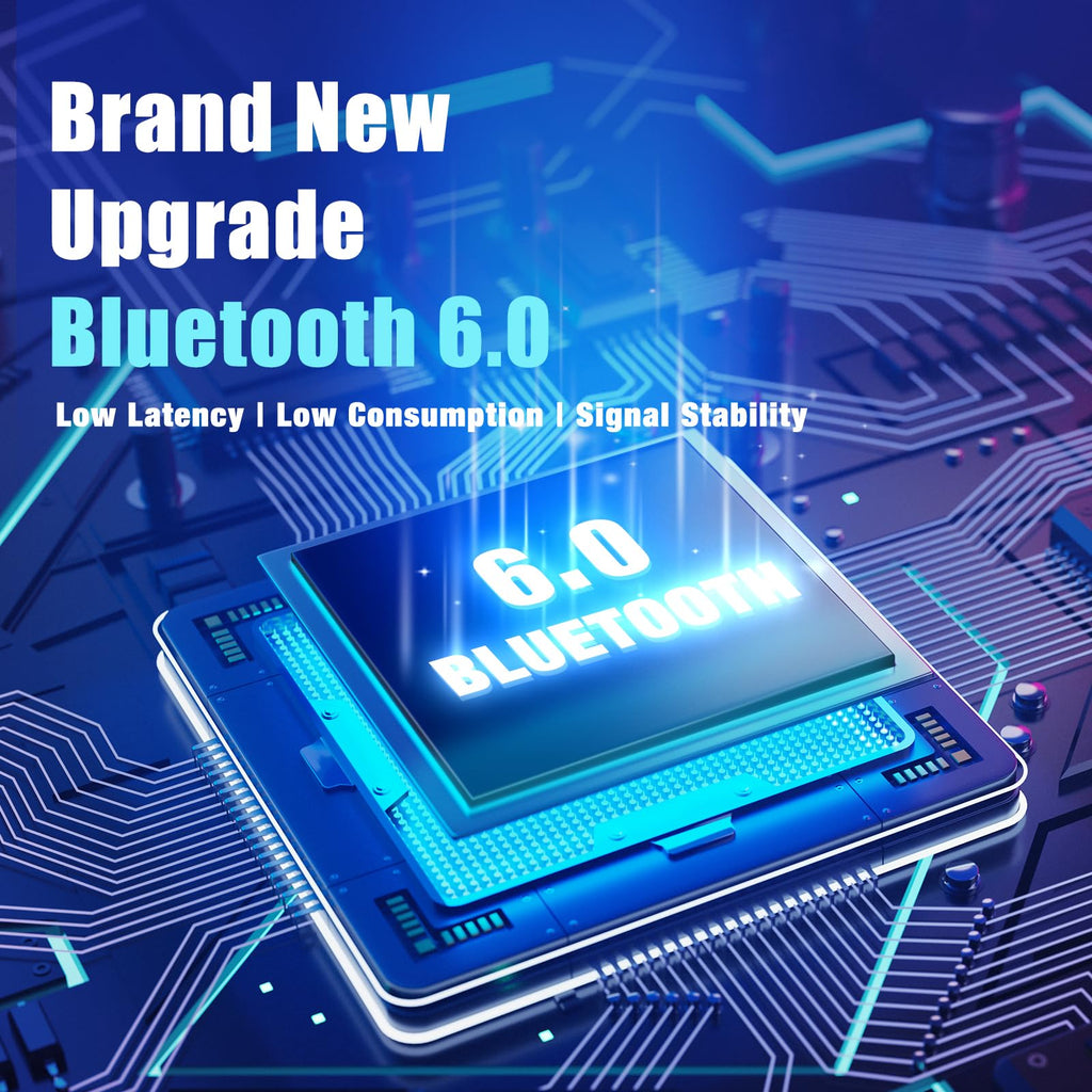 BERIBES Bluetooth Headphones Over Ear Wireless HiFi Stereo Headsets 65H 6EQ | Bluetooth 6.0,with Built-in HD Mic,Foldable Lightweight,Comfort Fit,Fast Charging,Deep Bass for Home Office Cellphone PC Ect.