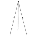 Amazon Basics Easel Display Stand, Instant Floor Poster, Lightweight, Collapsible and Portable with Tripod Base, Black Steel (supports 5 pounds)