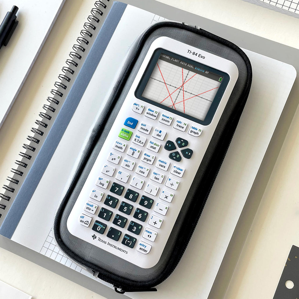 TI-84 Evo Graphing Calculator Texas Instruments, White | Intuitive Icon-based Homescreen, USB-C Charging, Python Programming, Faster Performance, Bigger Graphs than TI-84 Plus CE