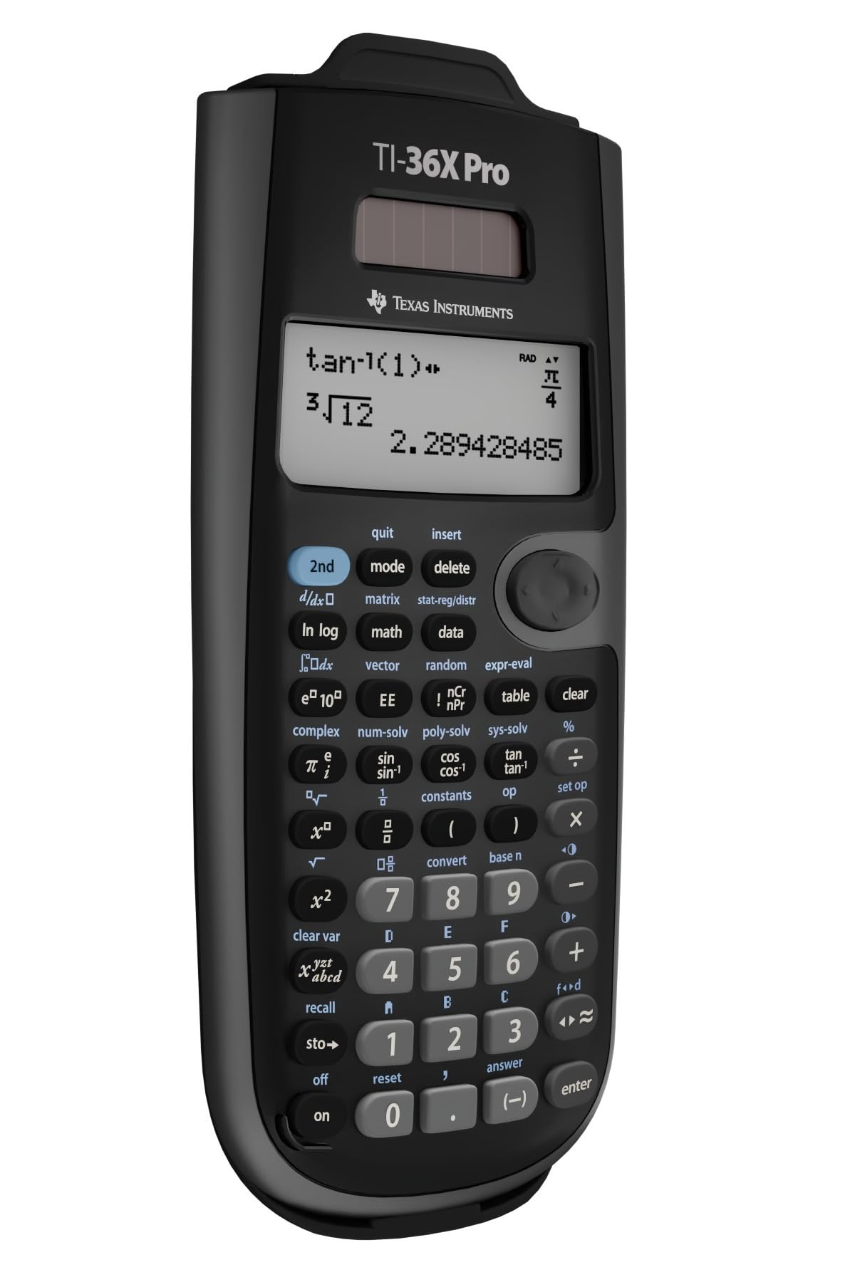 Texas Instruments TI-36X Pro Engineering/Scientific Calculator | 9.7 Inch | Black.