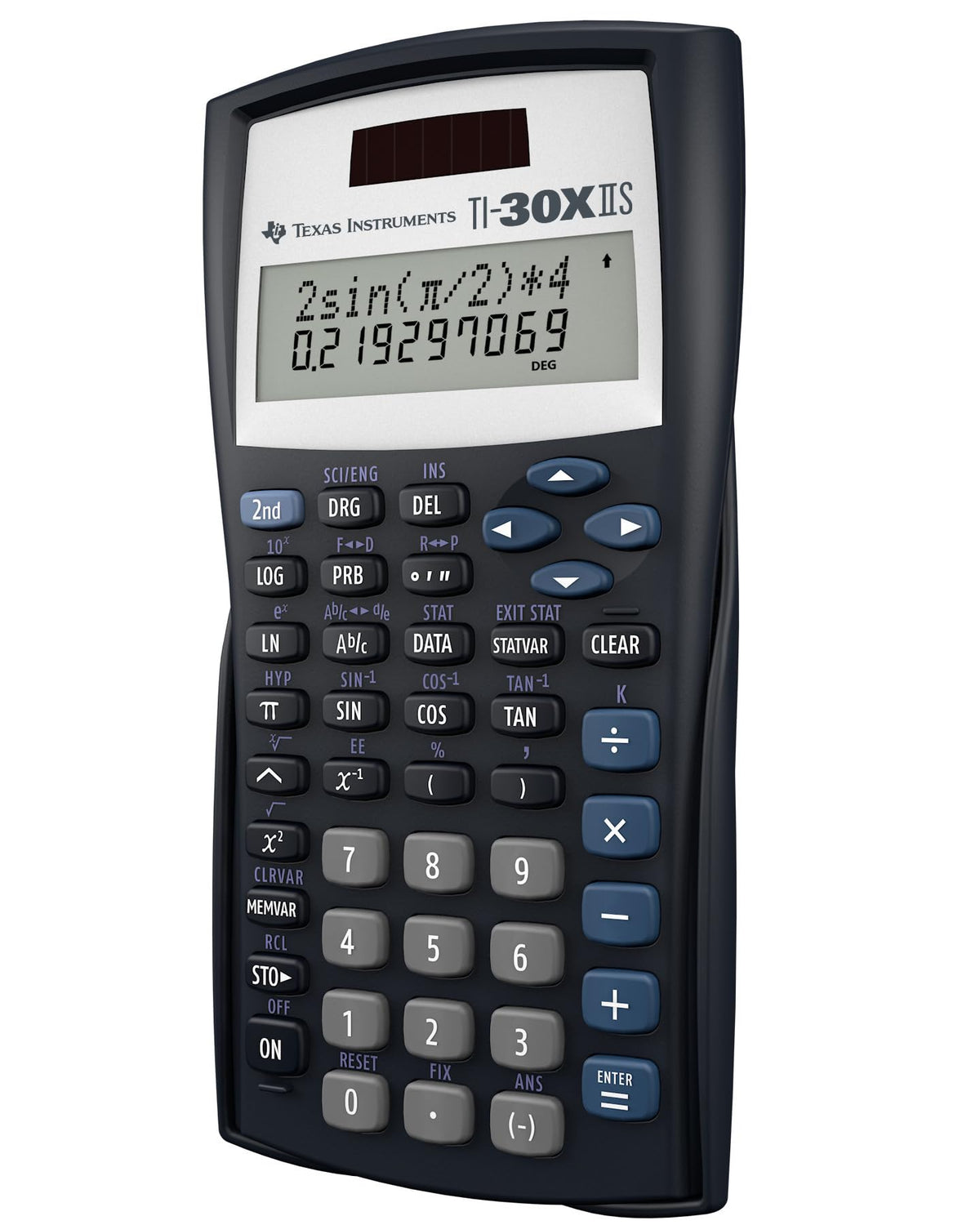 TI-30XIIS Scientific Calculator Texas Instruments, Black | Two-line calculator; Statistics and Advanced Scientific Functions