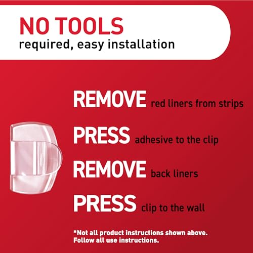 Command Outdoor Light Clips, Clear, 20 Clips, 24 Weather Resistant Strips | Damage-Free Hanging Light Clips with Adhesive Strips, No Tools Mini Wall Hooks for Hanging Decorations in Living Spaces