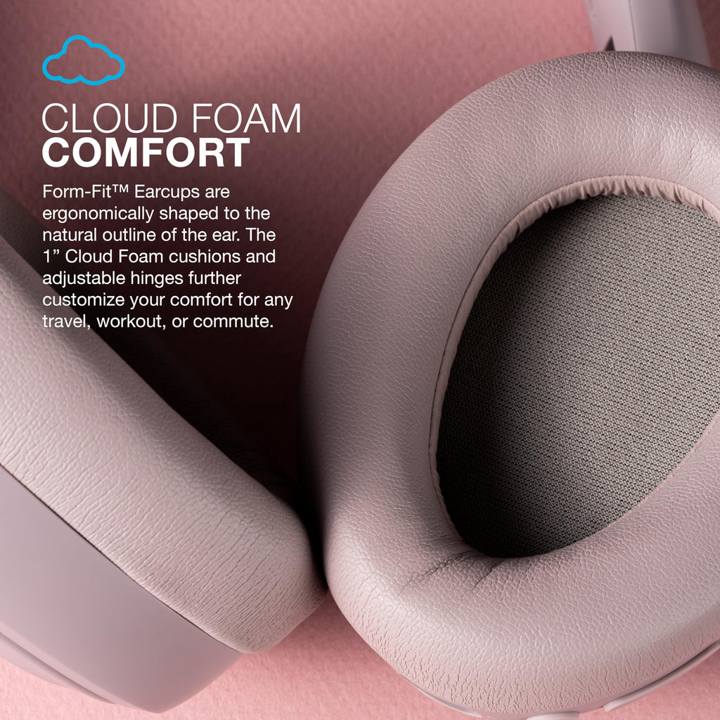 JLab JBuds Lux ANC Wireless Over-Ear Headphones, Mauve