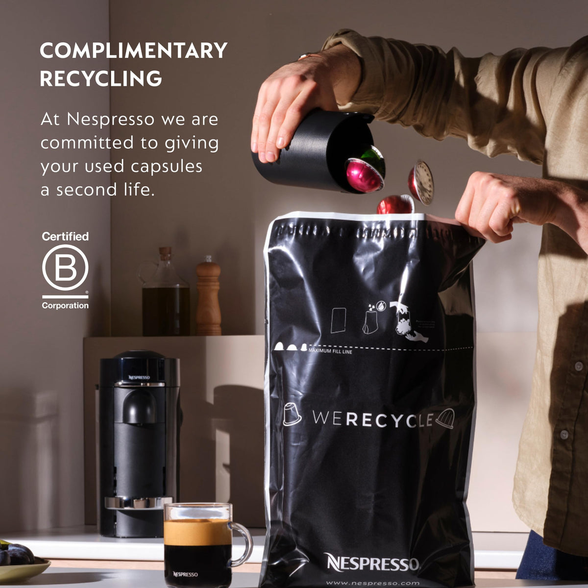Nespresso Vertuo, Barista Flavored Pack, Medium Roast, 30-Count Coffee Pods | Medium-Roast Coffee Capsules, Caramel, roasted hazelnut and sweet vanilla flavors