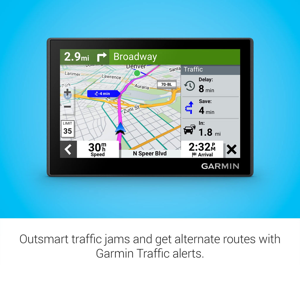 Garmin Drive™ 53 GPS Navigator | High-Resolution Touchscreen, Simple On-Screen Menus and Easy-to-See Maps, Driver Alerts