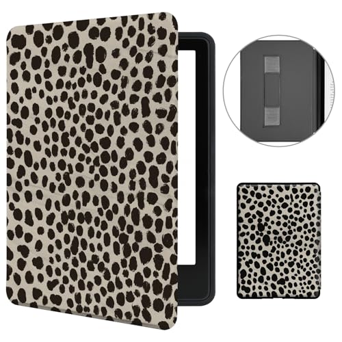 MOROCK Case for 6" Kindle 11th Generation 2024/2022, Khaki Leopard Print
