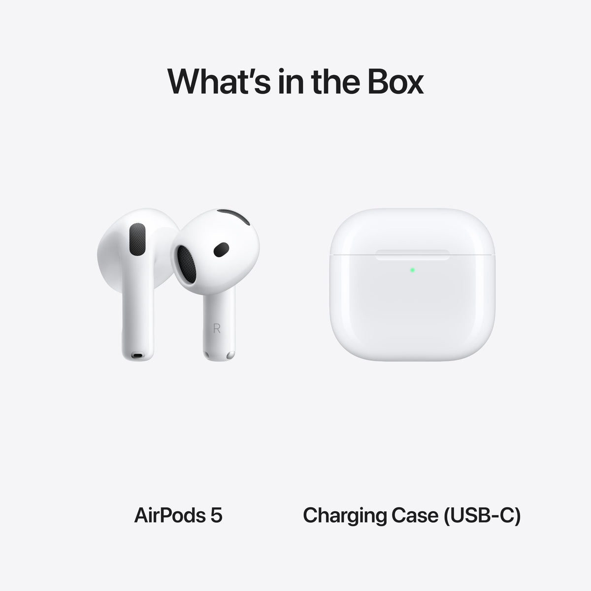 Apple AirPods 5 Wireless Earbuds with Active Noise Cancellation | Bluetooth Headphones, Personalized Spatial Audio, Live Translation, USB-C Charging Case, H2 Chip