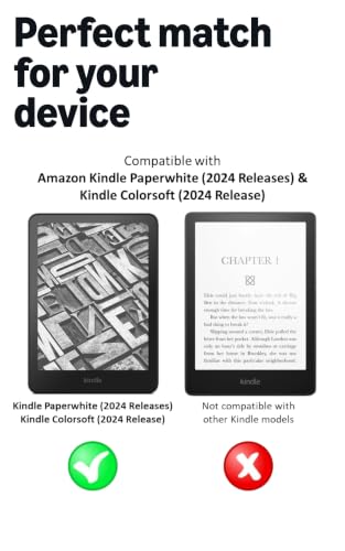 Antiglare Screen Protector (2 Pack), for Amazon Kindle Paperwhite (2024 Releases) and Kindle Colorsoft