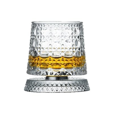 Crystal Rotating Base Tumbler