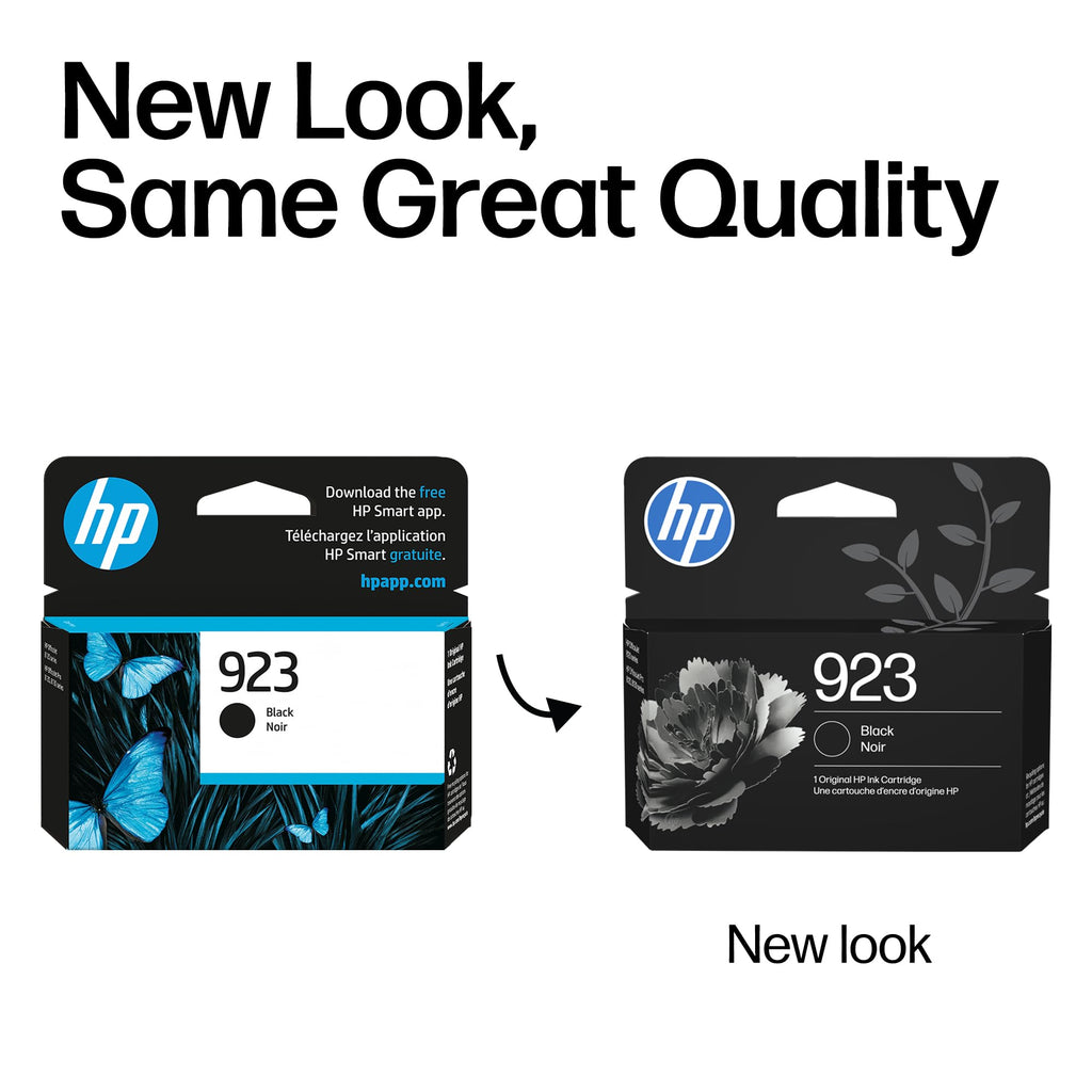 HP 923 Black Ink Cartridge | Works with OfficeJet 8120, Pro 8130 Series | 4K0T3LN