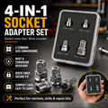 4-Piece Wrench Drive Adapter Set