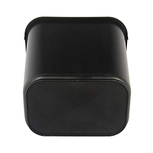 Amazon Basics Rectangular Commercial Office Wastebasket, Easy to Clean, Space-Saving,15.5"L x 11.5"W x 20"H, 10 Gallon, Black