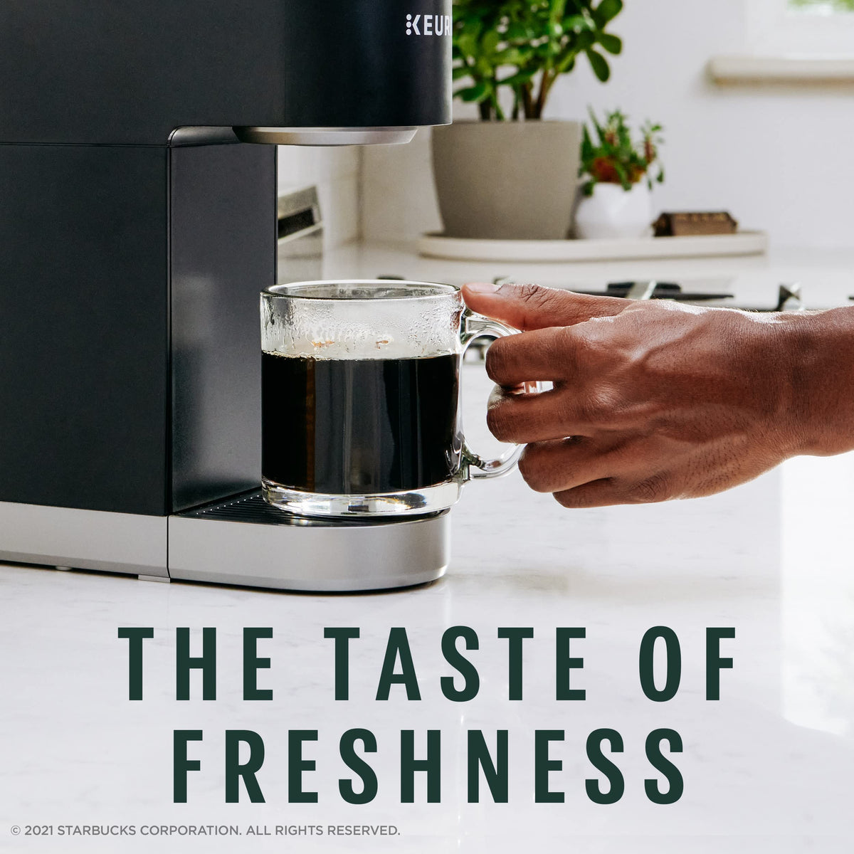 Starbucks K-Cup Coffee Pods, Medium Roast Hot or Iced Coffee, Pike Place Roast, 96 Keurig Pods ​