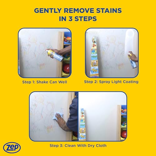 Zep Foaming Wall Cleaner - 18oz - Removes Scuffs & Stains | Removes Stains Without Damaging Finishes