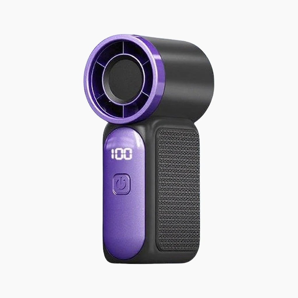 🥳2026 HOT SALE🥳💞50K+ SOLD!💨❄️ ! Turbo Handheld Fan – 8000 RPM, 5 speeds, LED display. 500mAh battery. Pocket‑sized power! 🌬️✨