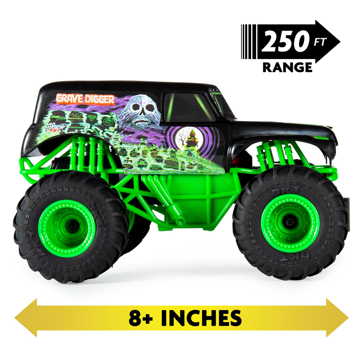 Monster Jam Official Grave Digger Remote Control Monster Truck, 1:24 Scale, 2.4 GHz, for Ages 4 and Up