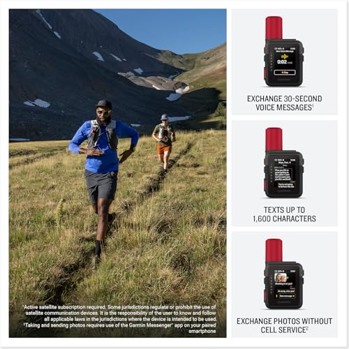 Garmin inReach® Mini 3 Plus, SOS Satellite Communicator | Photo, Voice & Text Messaging Beyond Cell Service, Global Coverage, Color Touchscreen Display, Active Subscription Required