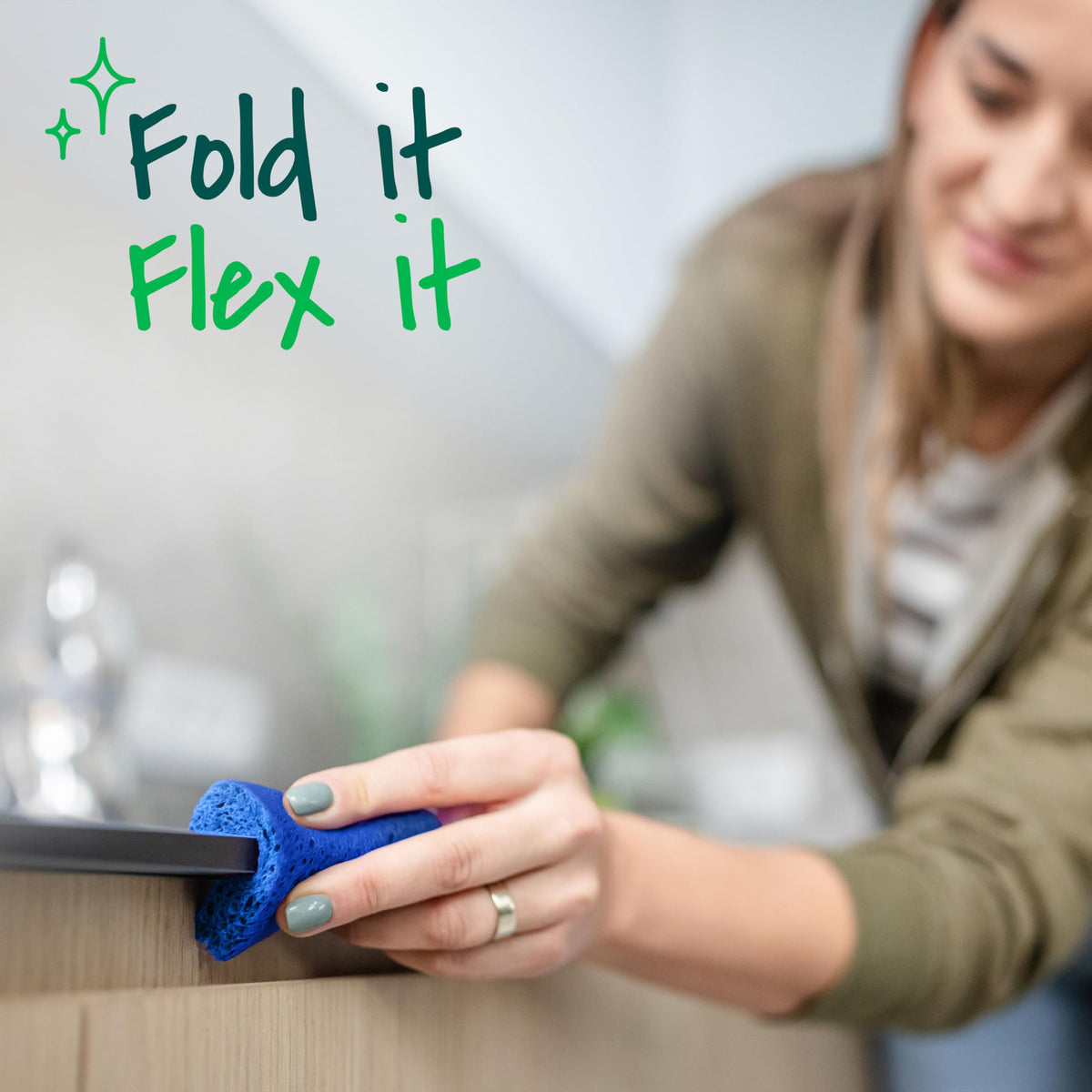 Scotch-Brite Zero Scratch Scrub Sponge, 6 Pack | Kitchen Sponges for Cleaning Home, Bathroom, Effective + Gentle Dish Scrubber, Safe on Nonstick surfaces
