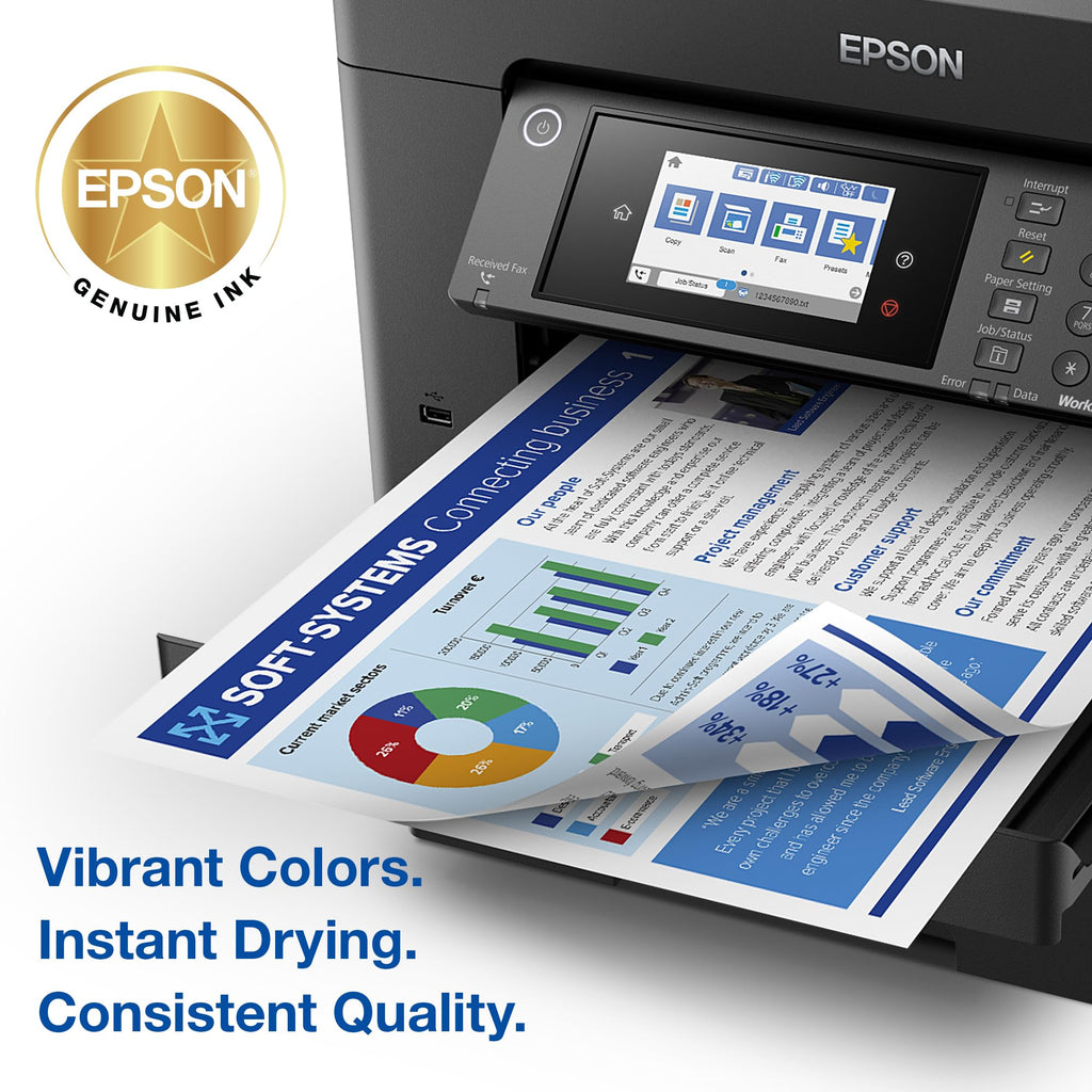 Epson 812 Genuine Ink Cartridge XL Black and Standard Color Combo Pack | Works With WorkForce Pro WF-7310 WF-7820 WF-7840 EC-C7000 Printers