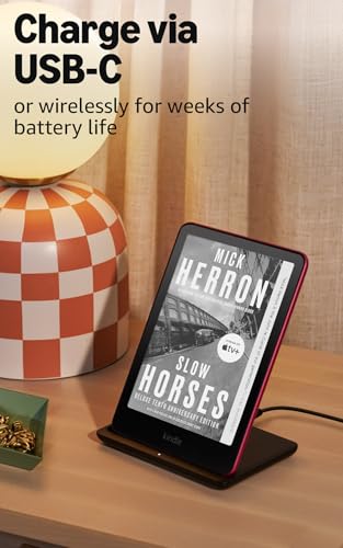 Amazon Kindle Paperwhite Signature Edition 32GB (2024 model) – Auto-adjusting front light, wireless charging, and weeks of battery life – Metallic Black
