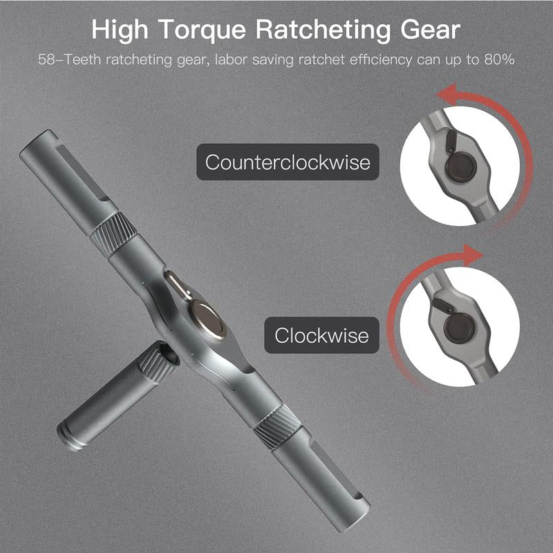 Versatile 24-in-1 Ratchet Screwdriver Set