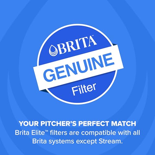 Brita Elite Replacement Water Filter, 2 Pack | WQA and NSF/ANSI Certified, Reduces Chlorine, Copper, Mercury & Cadmium, Lasts 2 Months, Household Essential