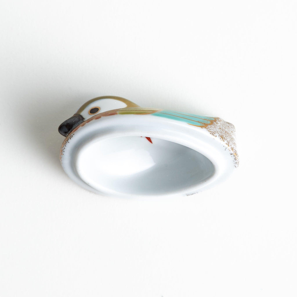 Golden Drake and Hen Condiment Bowl Set