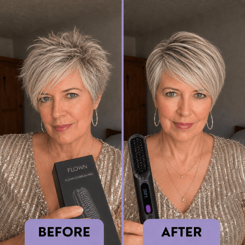 [NEW] FLOWN Portable Straightener Brush - GoBrush PRO