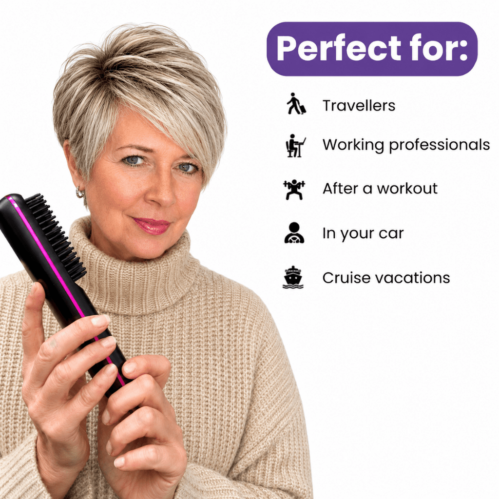 [NEW] FLOWN Portable Straightener Brush - GoBrush PRO