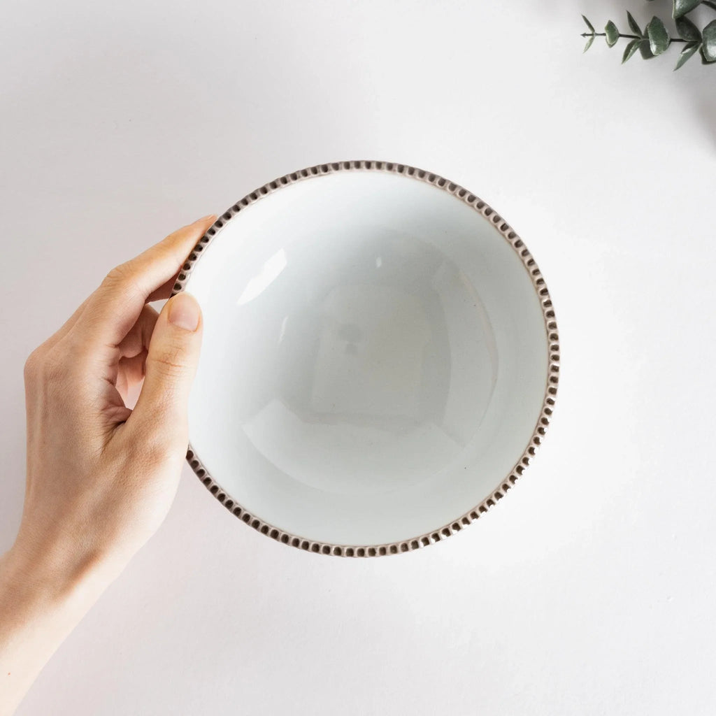 Rustic Scallop-Edged Cereal Bowl