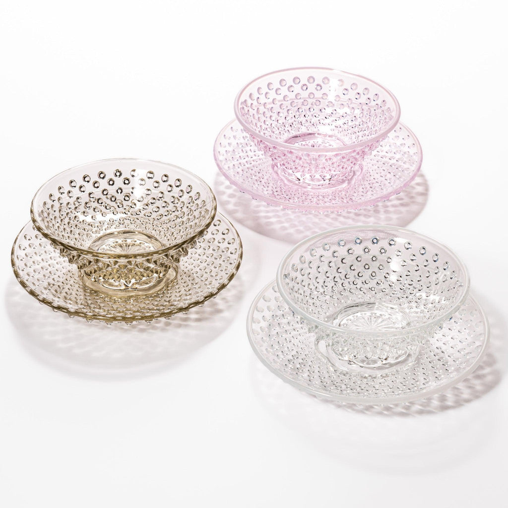 Moonlit Arare Dessert Bowl & Saucer Set