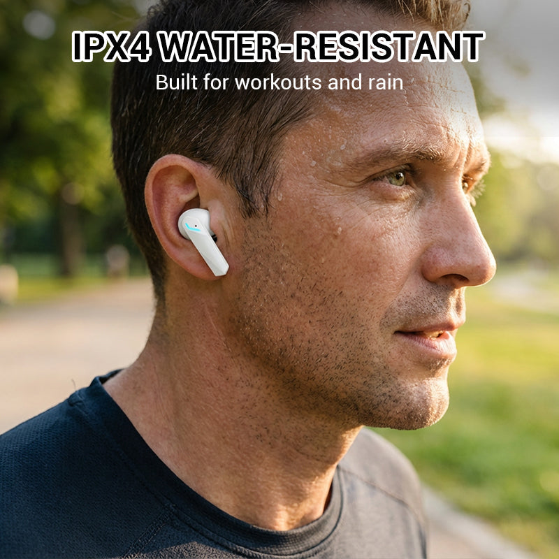 Low-Latency Wireless Earbuds with LED Display