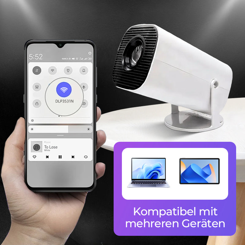 🎬 Native 1080P WiFi Projector for Home Movie Nights